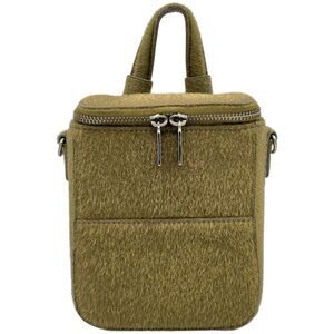 Brandon Blackwood Mini Portmore Crossbody Bag in Green Ponyhair
